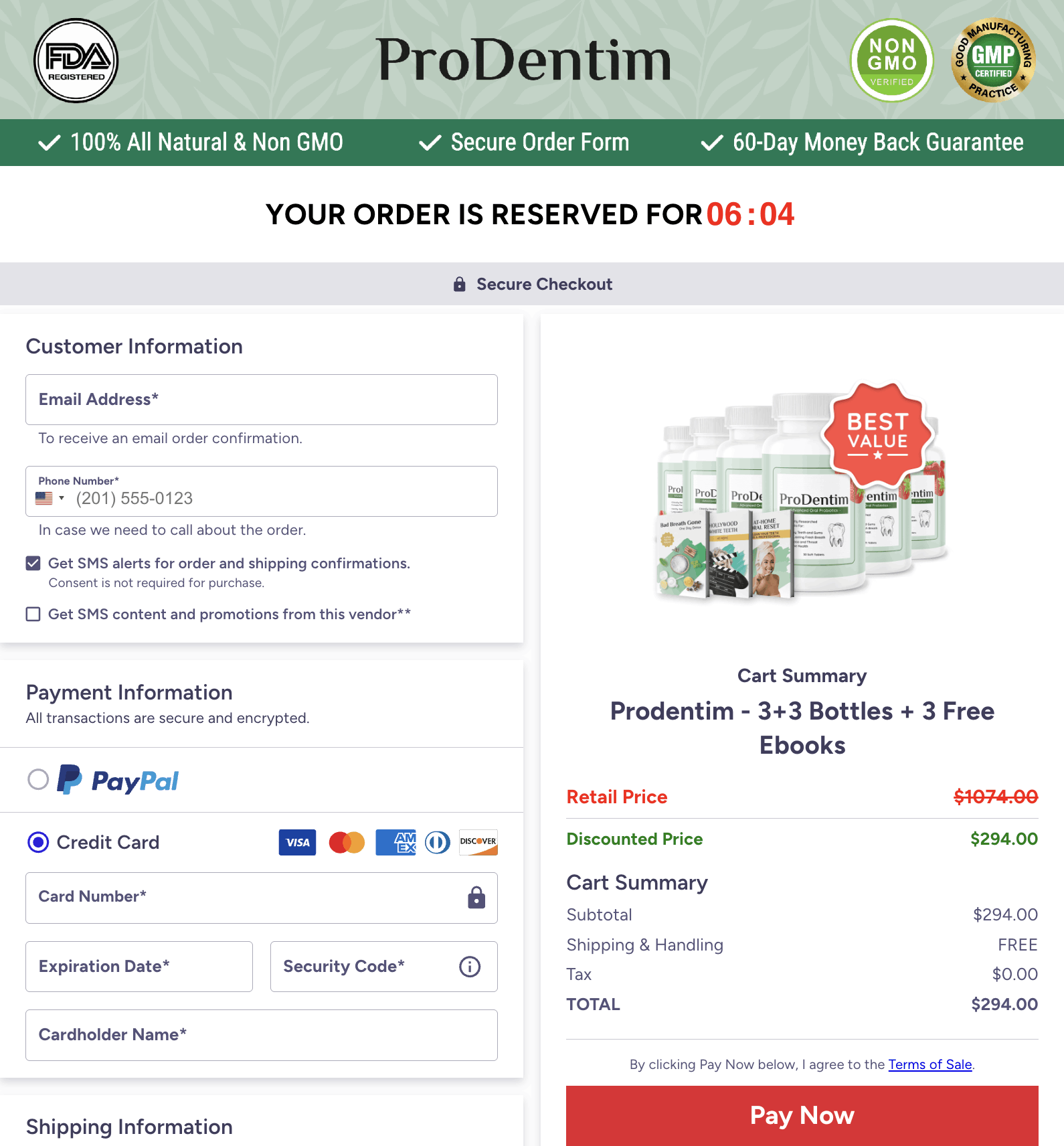prodentim-order-page